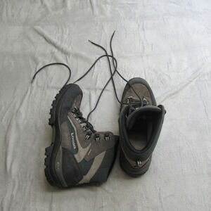 Lowa Hiking Boots Men 11 Green Gore Tex Bronco II Mid Waterproof Mountaineer